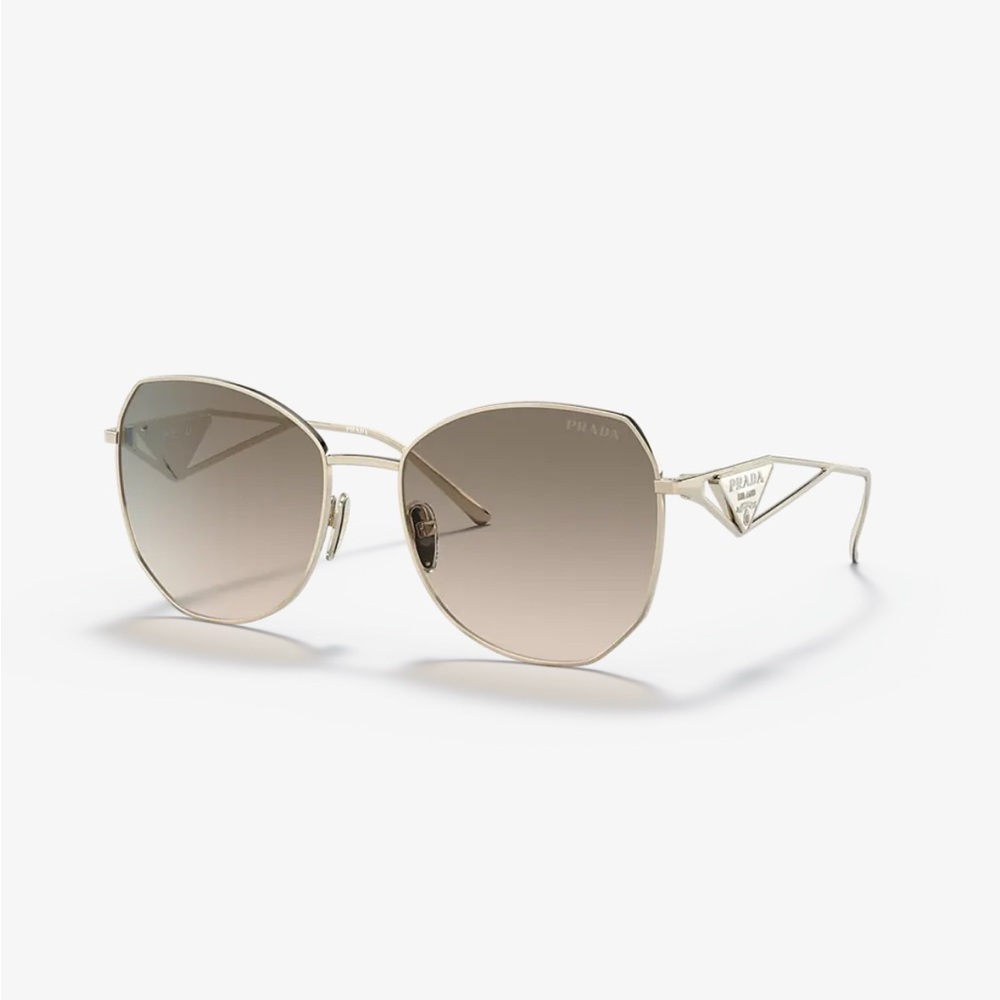 Prada PR 57YS Sunglasses in Pale Gold